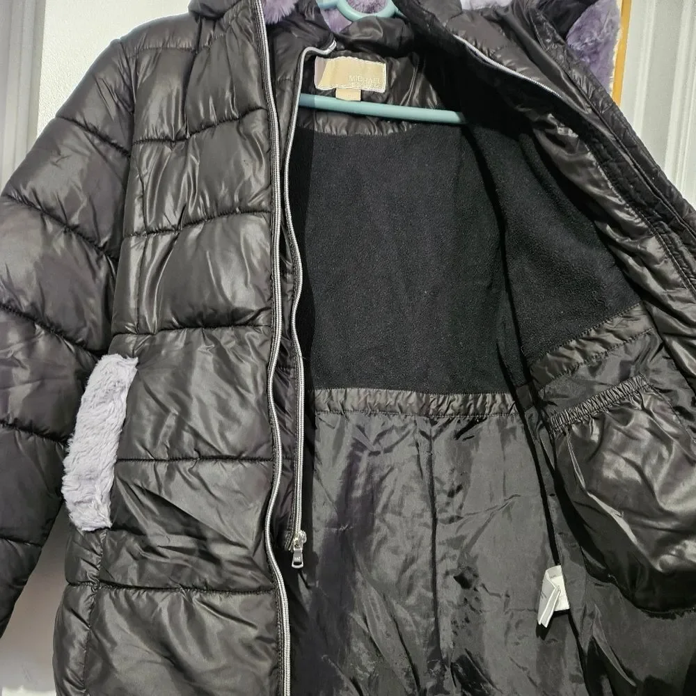 Michael Michael Khors Girls Black Puffer coat  L 10/12